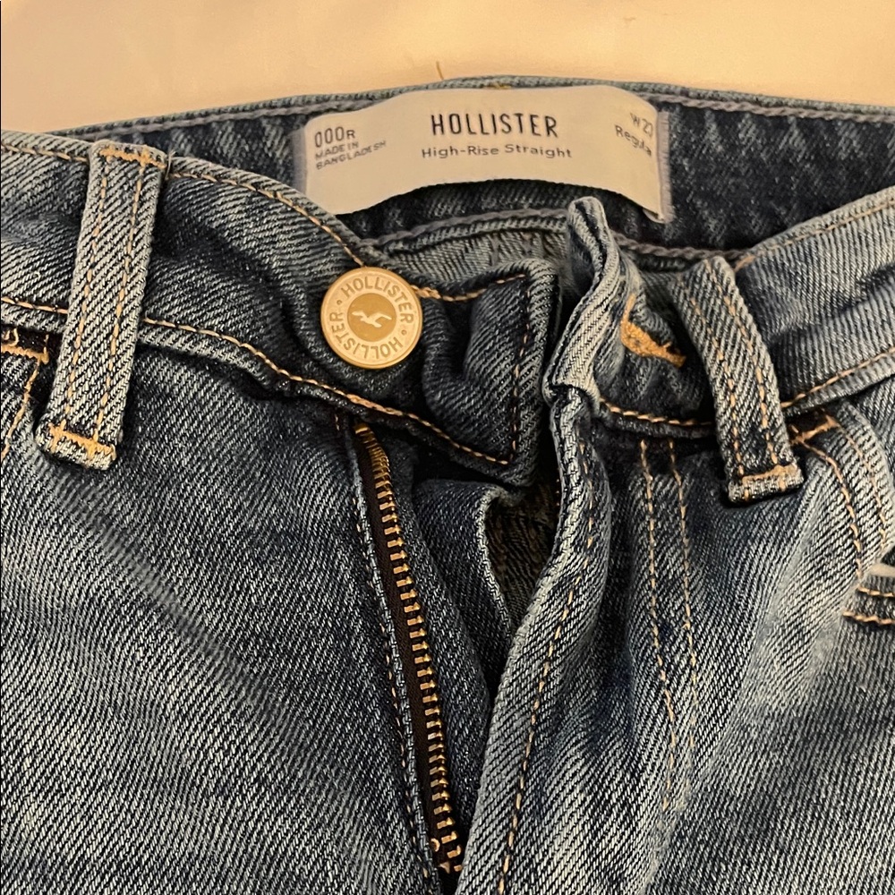 Hollister Blue Denim High-Rise Jeans